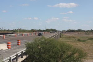 IBWC levees along the Floodway were raised to meet new FEMA elevation and Roadway Gates were used across US 83 instead of raising the bridge