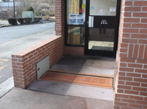 FloodBreak passive floodgates can be covered with brick tile to match architecture