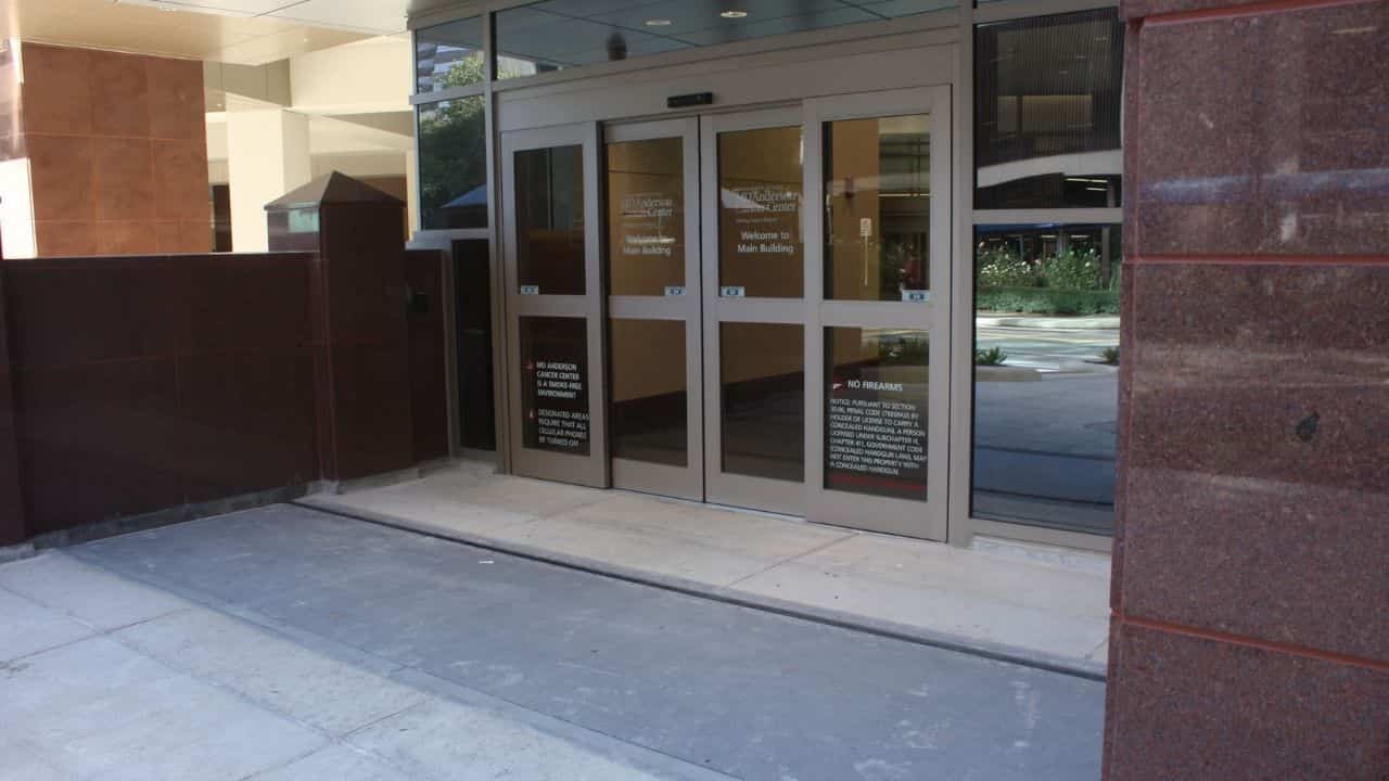 flood barrier at hospital