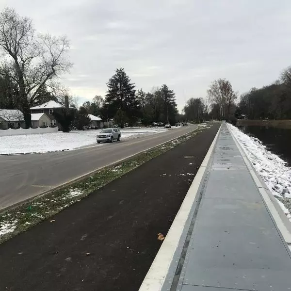 freeview flood barrier in snow