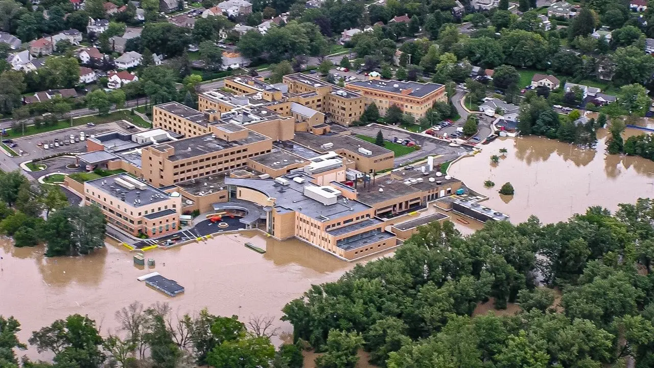 Lourdes Hospital Aerial (Retouched)